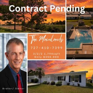 Another home is under contract in The Mainlands of Tamarac by the Gulf in Pinellas Park, Florida. Steve Scherpf, Broker/Owner of SSI Realty, specializes in buying and selling homes in The Mainlands, The Lakes, Waterside Village, Lakeside Village, Ciega Village, Summertree Village, and throughout the Tampa Bay area with over 38 years of real estate experience.